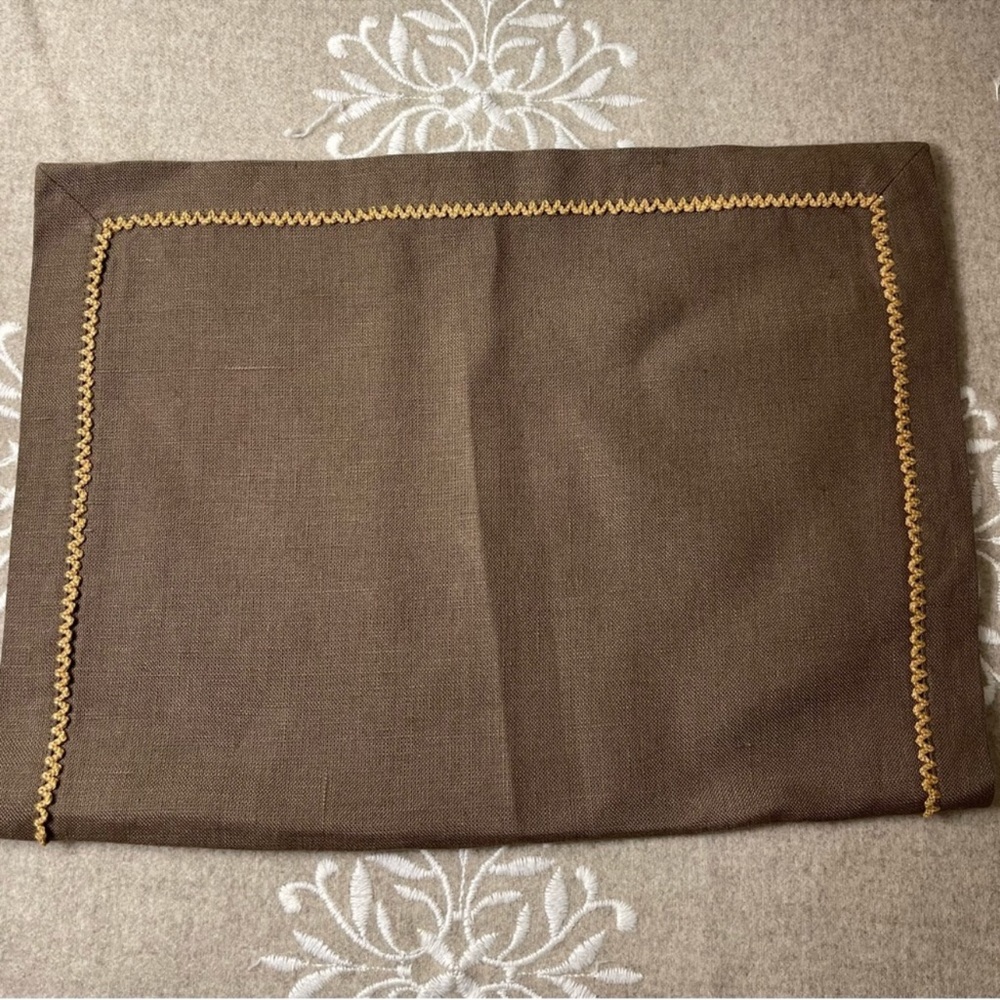 Set of 12  Linen Cocktail Napkins 21”x 21” Set of 12 Linen Placemats 19.5”x13.5” - Picture 8 of 14